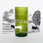 Vaso de Frank Lloyd Wright y Casa de La Cascada Marca Green Glass