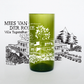 Vaso de Mies Van Der Rohe y Villa Tugendhat Marca Green Glass