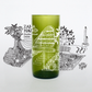 Vaso de Zaha Hadid y Heydar Aliyev Center Marca Green Glass