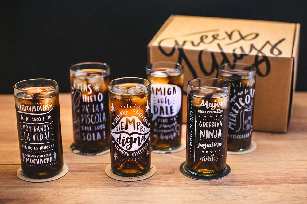 Piscoleras - Juego de 6 Vasos - 500 ml